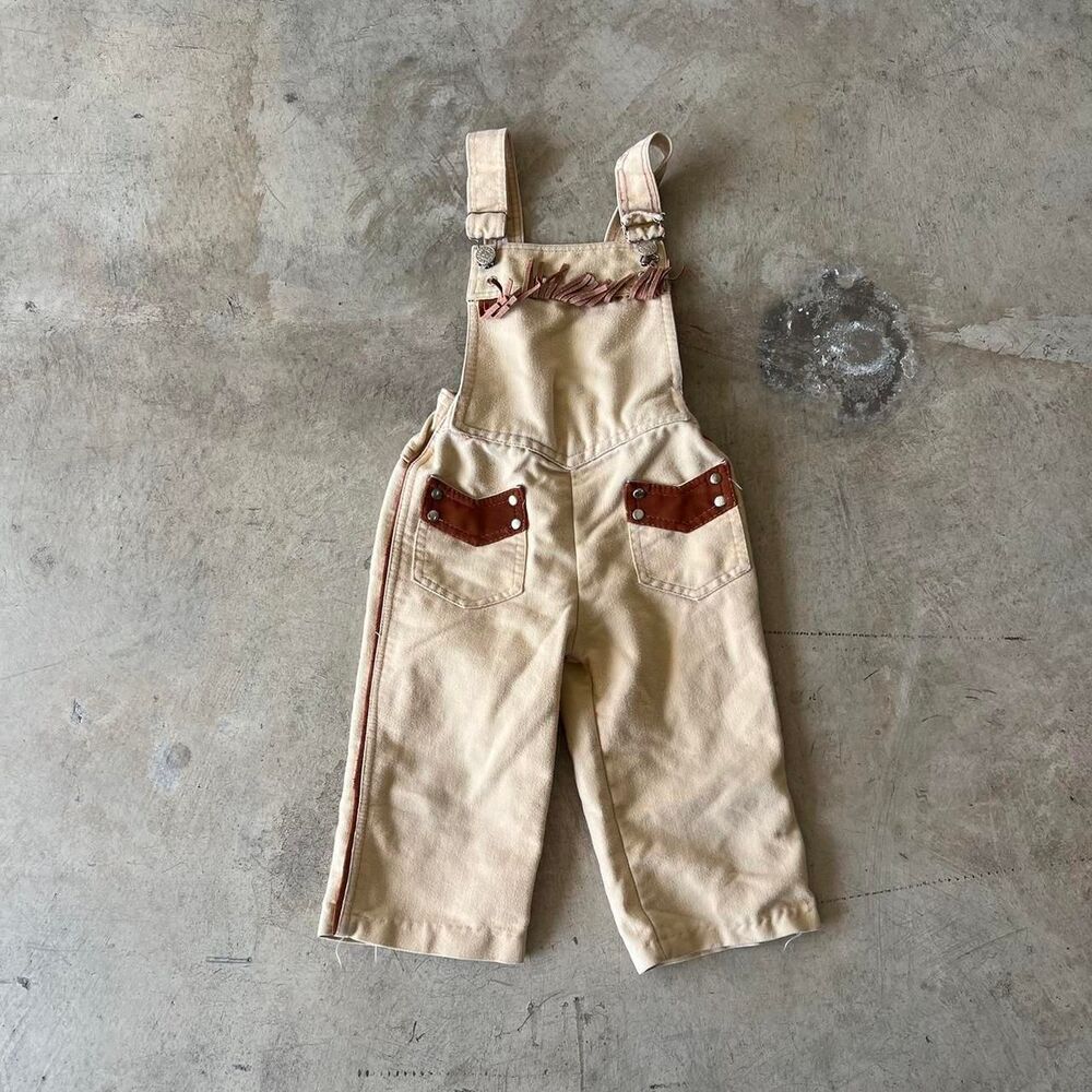 80s Toddle Time y2k cowboy western overalls Baby size 2T
